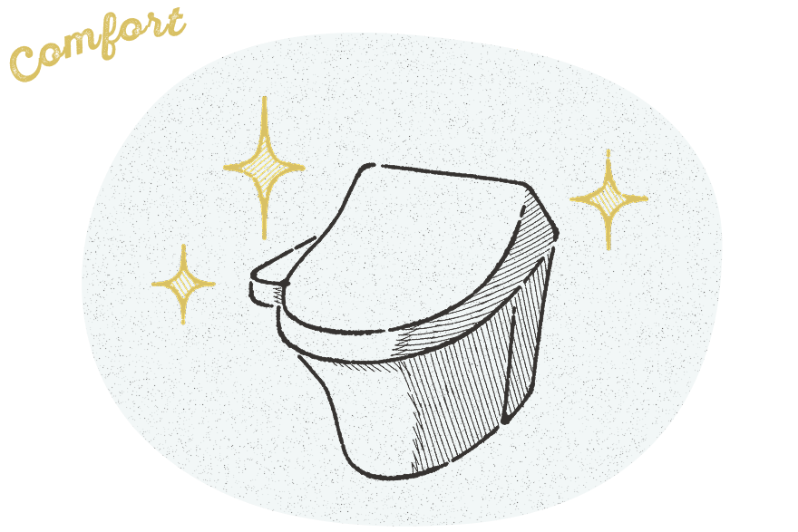 Warm water bidet toilets