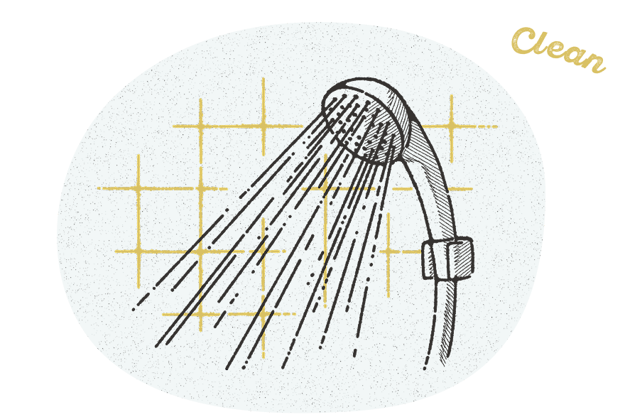 Shower & powder room